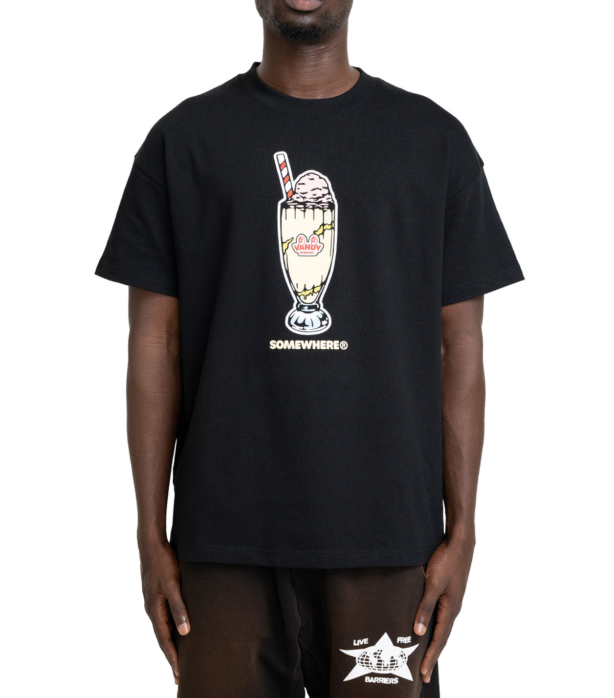 SOMEWHERE x Vandythepink T-Shirt Black