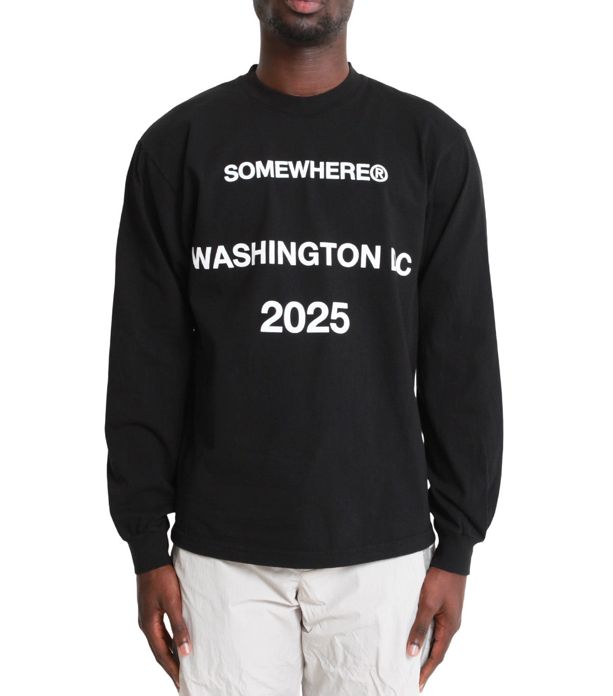 SOMEWHERE Seasonal 2025 Longsleeve T-Shirt Black