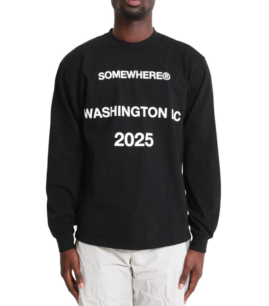 SOMEWHERE Seasonal 2025 Longsleeve T-Shirt Black