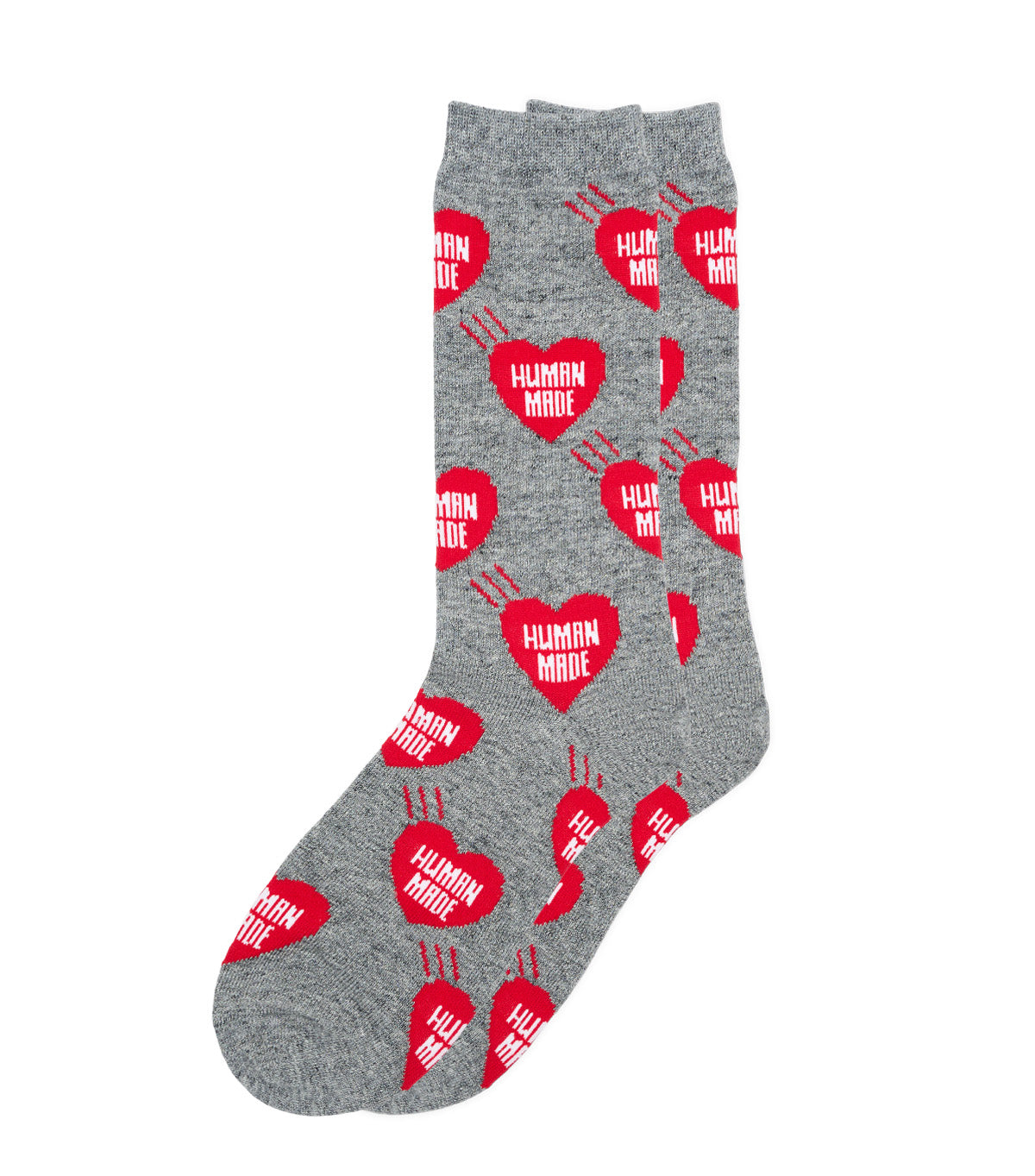 Human Made Heart Socks Gray