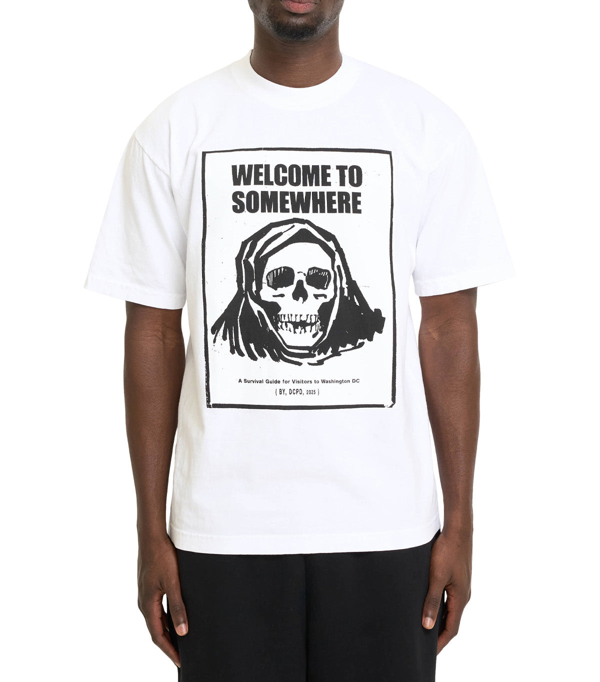 SOMEWHERE Fear City T-Shirt White