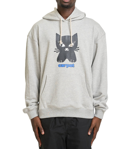 Carpet Company Cat Hoodie Grey