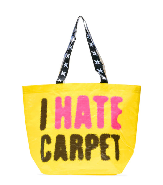Carpet Company Hate Carpet Mesh Tote Yellow