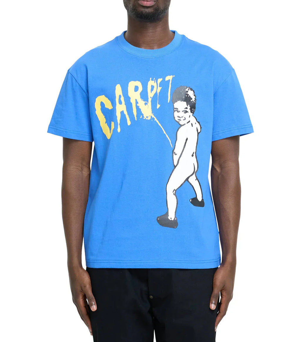Carpet Company Kid Peeing T-Shirt Blue