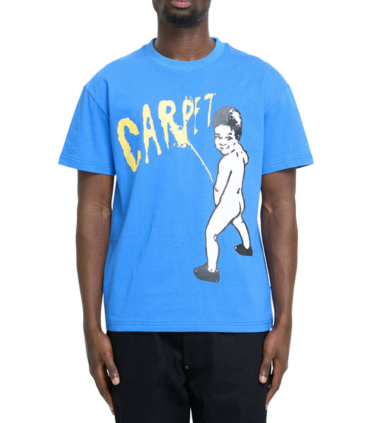 Carpet Company Kid Peeing T-Shirt Blue