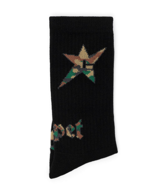 Carpet Company C-Star Sock Camo Black