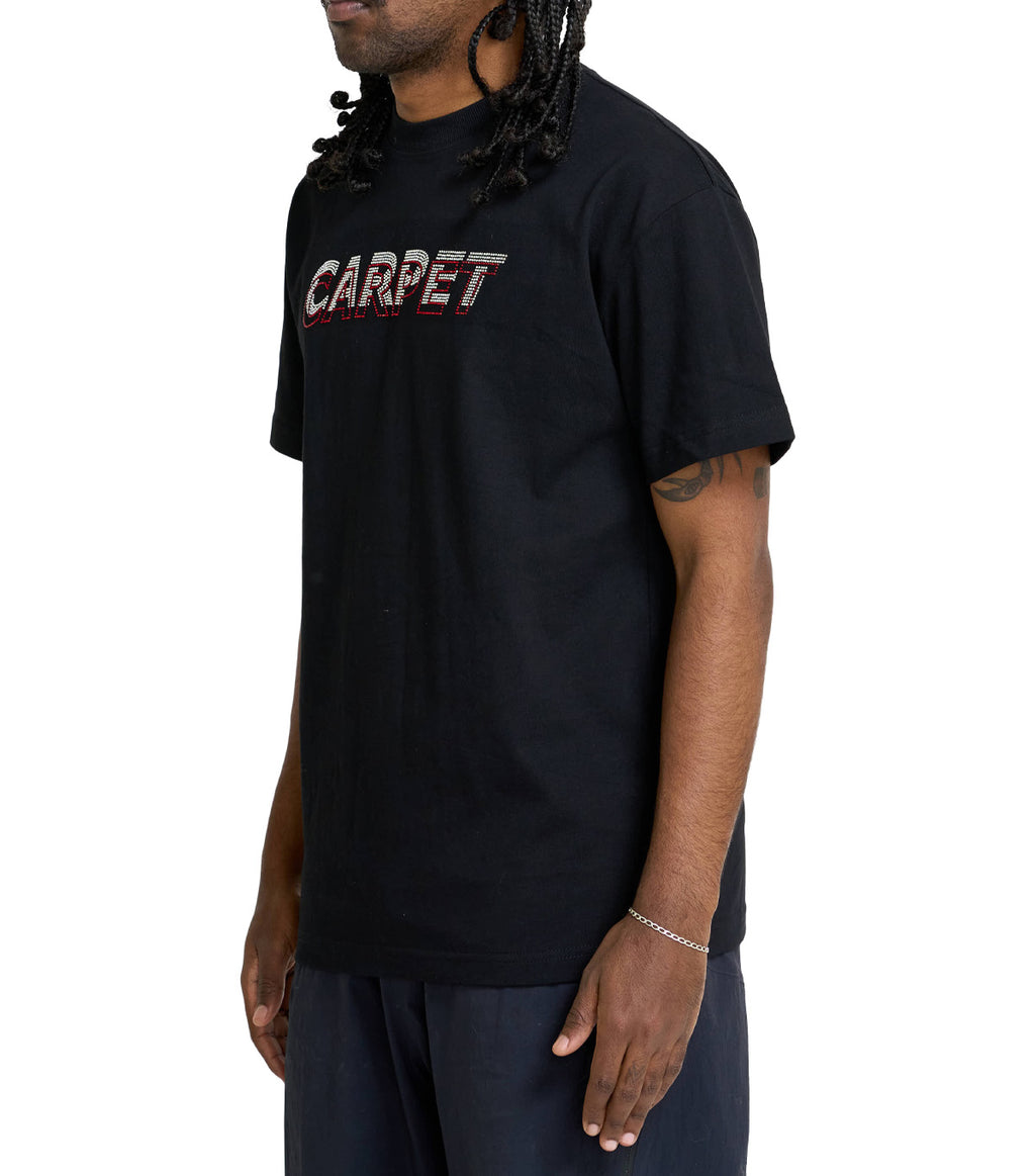 Carpet Company Misprint Rhinestone T-Shirt Black