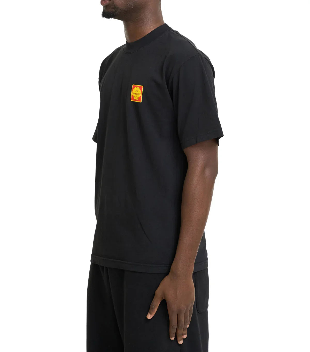 SOMEWHERE Shell T-Shirt Black