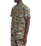 Human Made Duck Short Sleeve Shirt Olive