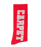 Carpet Company Varsity Socks Red