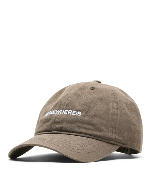 SOMEWHERE Logo Hat Brown