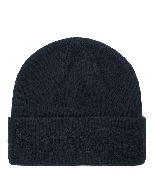 Born x Raised Tonal Knit Beanie Black