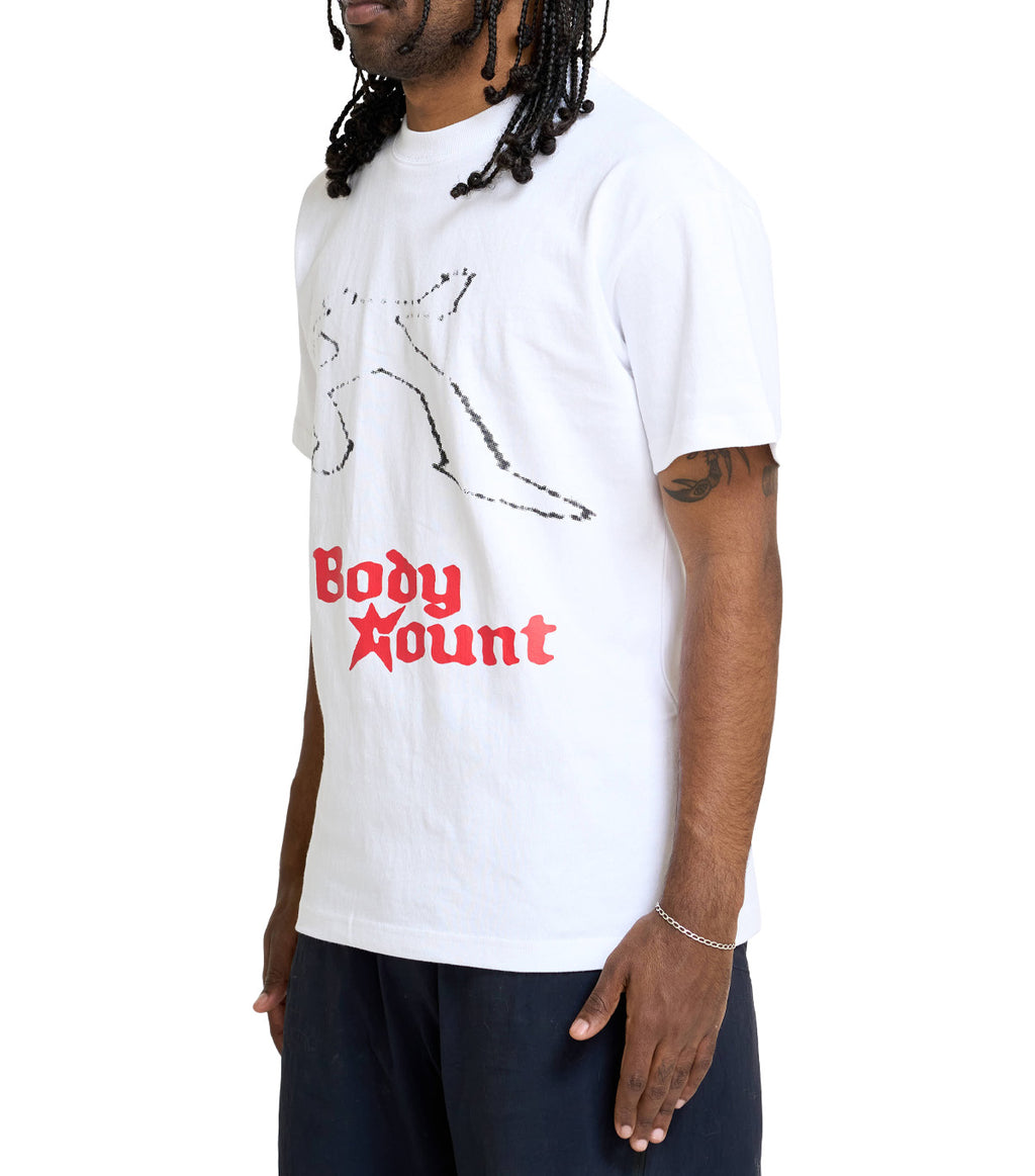 Carpet Company Chalk Outline T-Shirt White