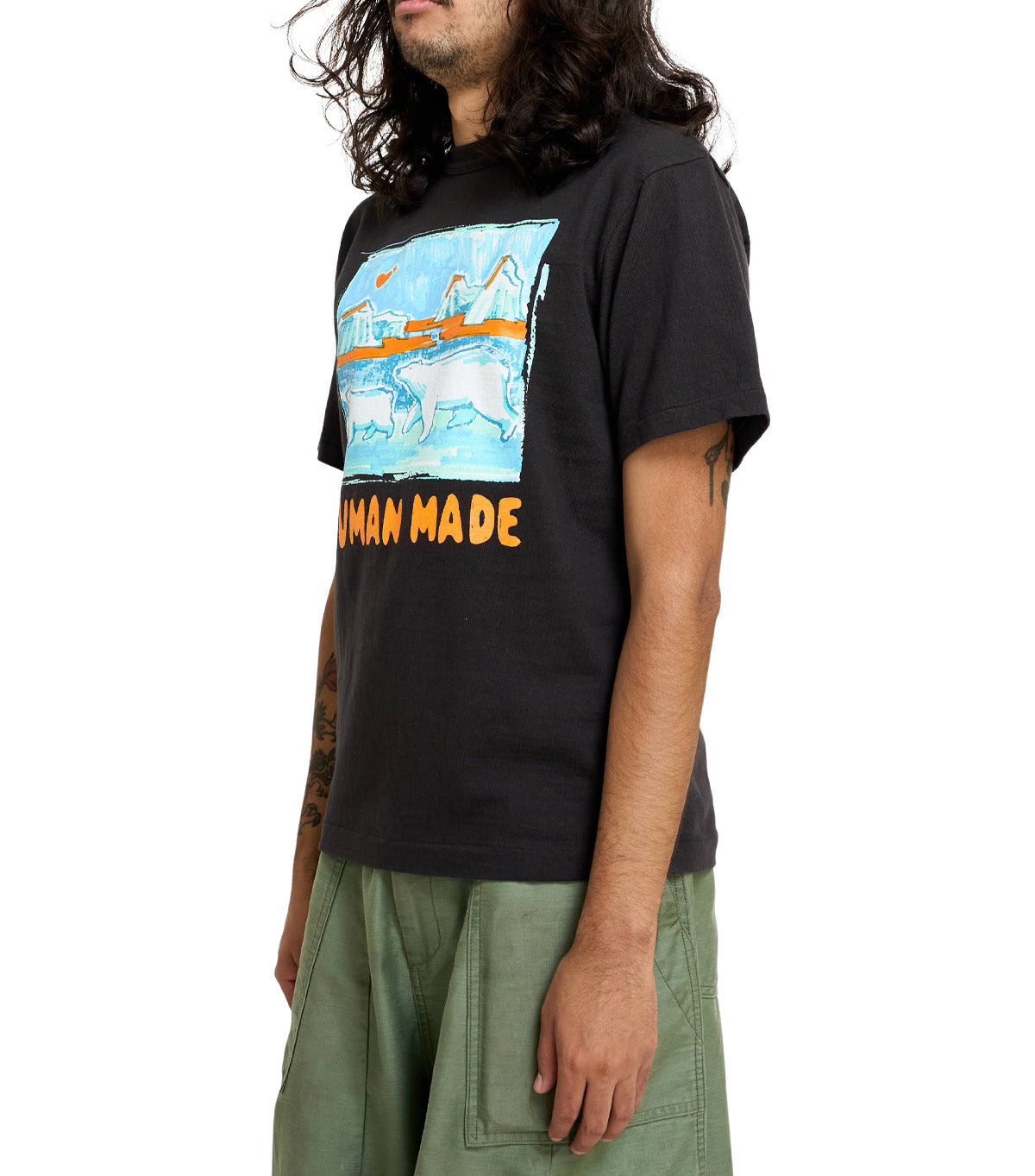 Human Made Polar Bear Graphic T-Shirt Black – SOMEWHERE