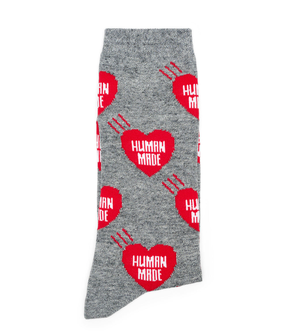 Human Made Heart Socks Gray
