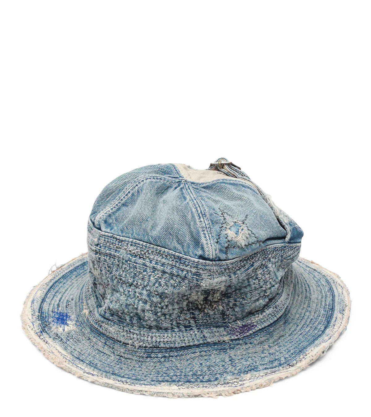 Kapital 11.5oz Denim The Old Man And The Sea Hat (Crash Remake) Indigo