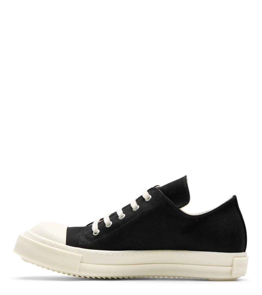 Rick Owens DRKSHDW Scarpe In Denim Extreme Low Sneaks Black Milk