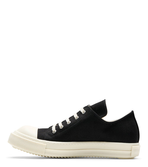 Rick Owens DRKSHDW Scarpe In Denim Extreme Low Sneaks Black Milk