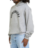 SOMEWHERE Arch Logo Hoodie Heather Grey