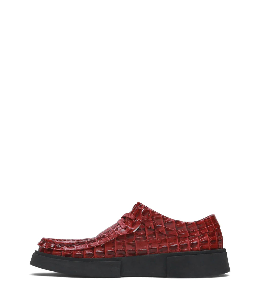 Clarks x Martine Rose Women's Cur Torview Burgundy Leather