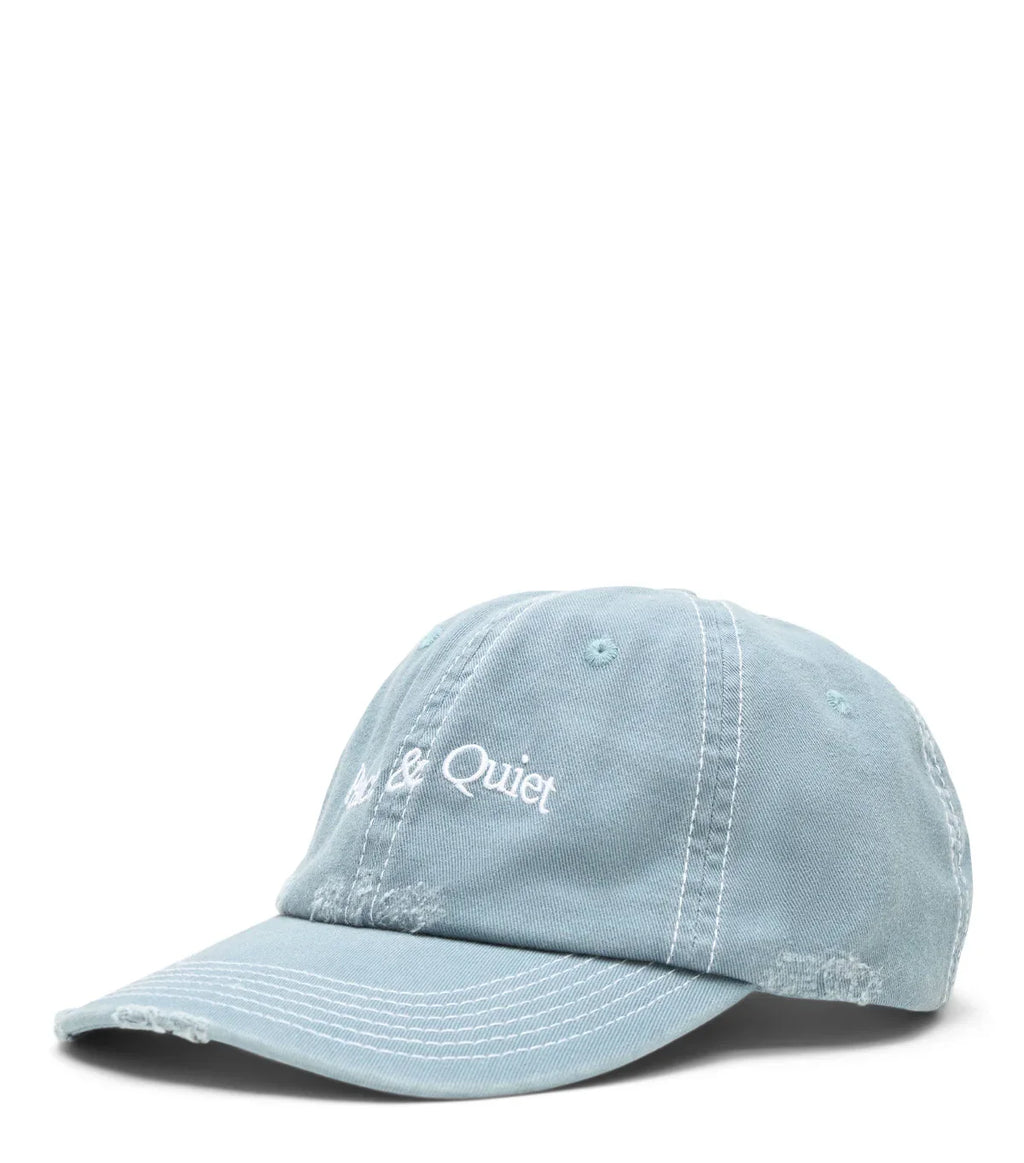 Museum of Peace & Quiet Wordmark Reverse Stitched Dad Hat Slate