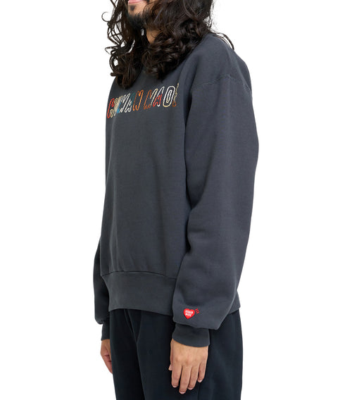 Human Made Embroidered Sweatshirt Black