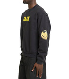 IRAK Face Crewneck Sweatshirt Off Black