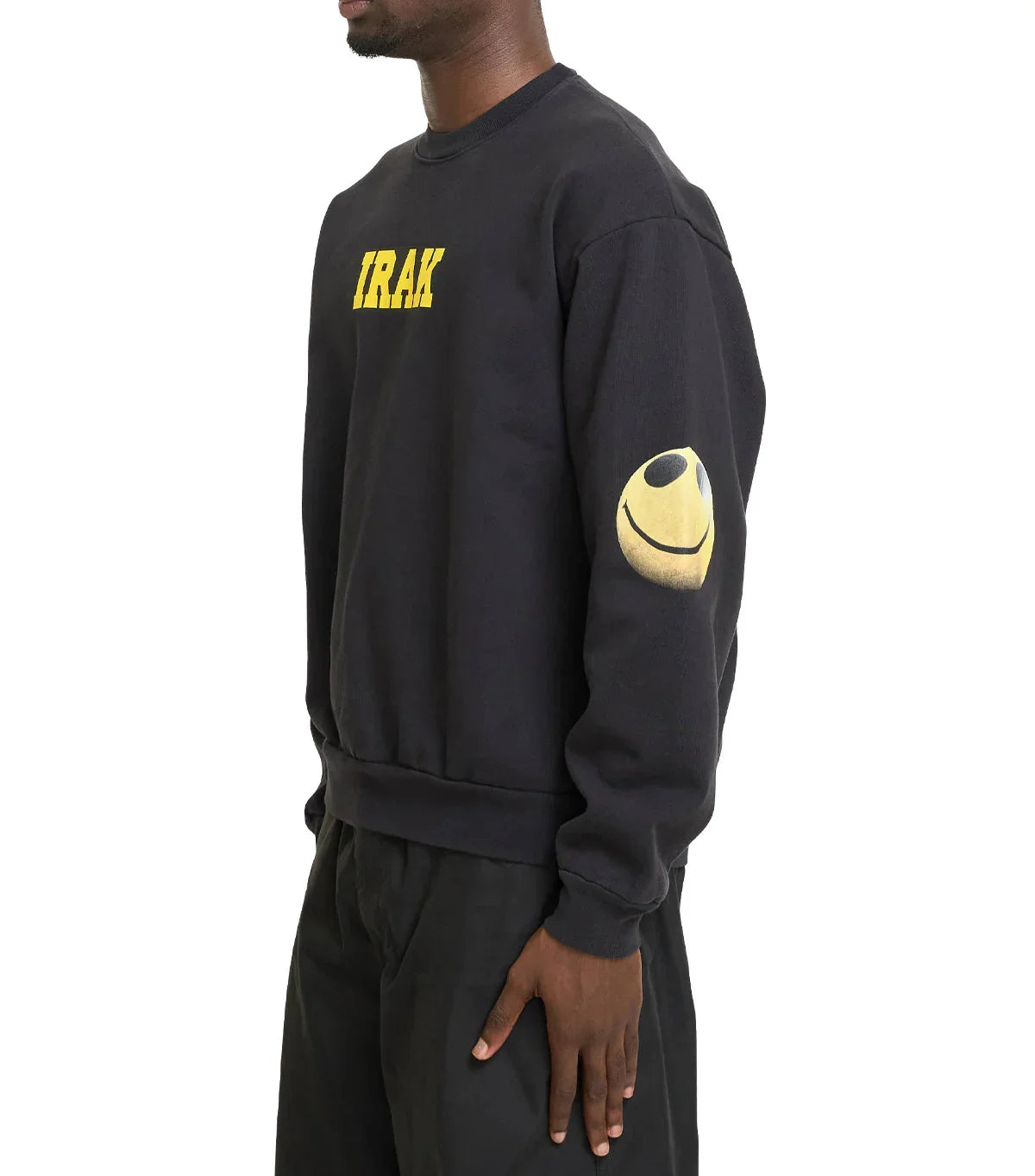 IRAK Face Crewneck Sweatshirt Off Black