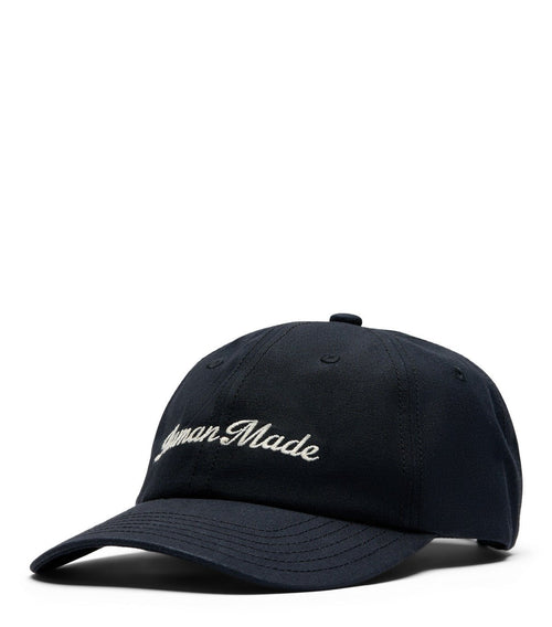 Human Made 6 Panel Canvas Cap Black - SOMEWHERE