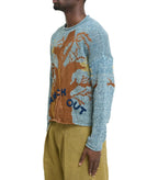 Story MFG Twinsun Rollneck Knit Indigo