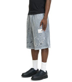 Mihara Yasuhiro Embellished Bleached Shorts Gray