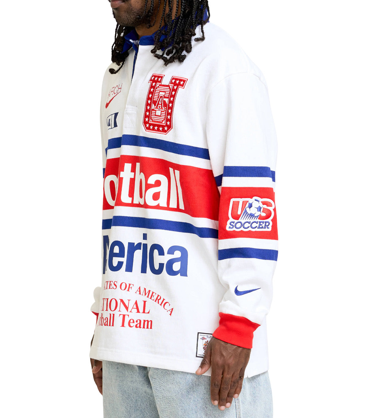 Nike USA X V.A.A Rugby Shirt White Red