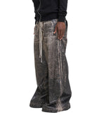 Rick Owens DRKSHDW Geth Belas Black Washed Foil