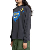 Human Made Heart Graphic T-Shirt Blue Black