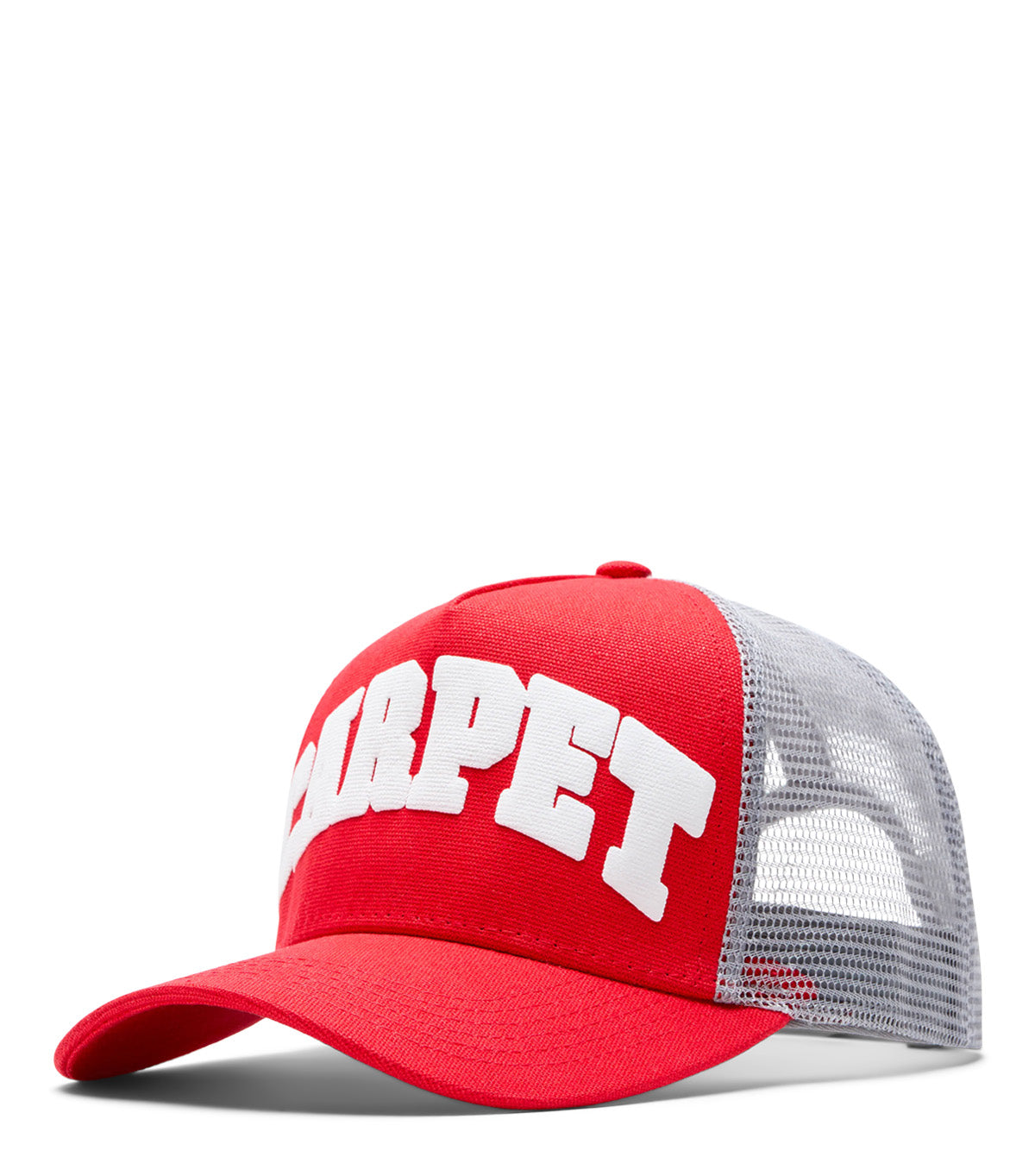 Carpet Company Varsity Trucker Hat Red