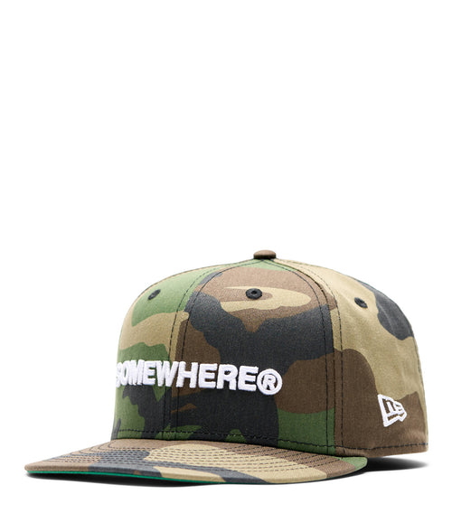 SOMEWHERE x New Era Logo Fitted Camo