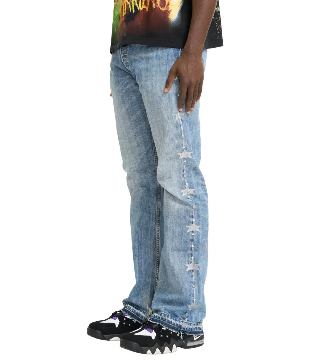 Barriers Denim Studded Jeans Indigo