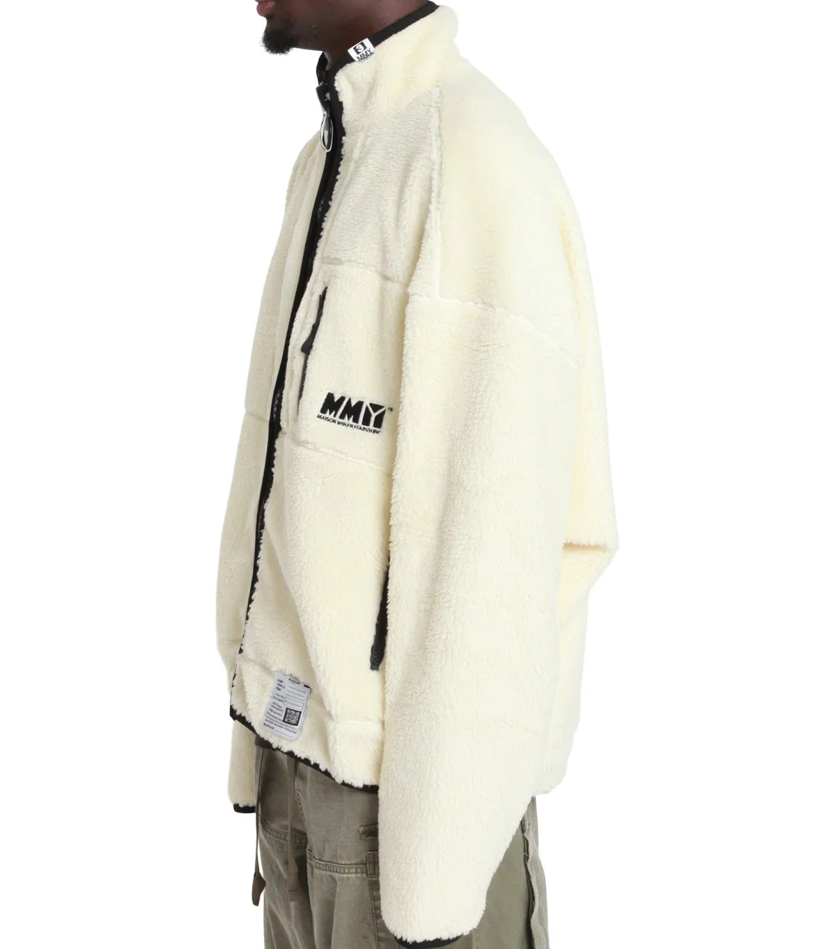 Mihara Yasuhiro Wide Back Boa Blouson White