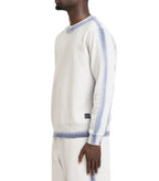 The Trilogy Tapes Overdyed Crew Grey Blue