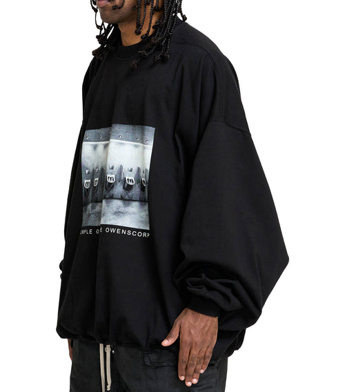 Rick Owens DRKSHDW Hun Crewneck Black Milk