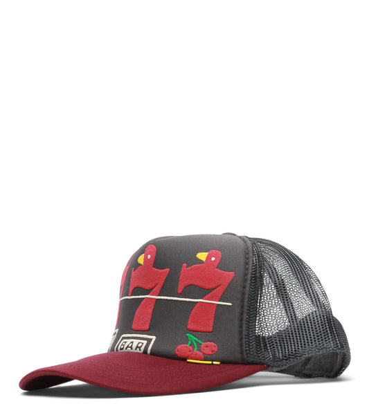 Kapital Lucky Battery Bird Truck Cap Burgundy Charcoal