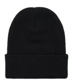 SOMEWHERE Patch Logo Winter Beanie Black