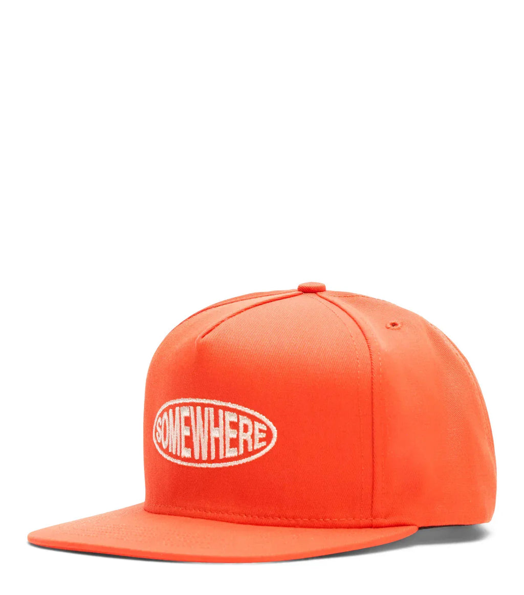 SOMEWHERE Oval Logo Hat Orange