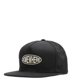 SOMEWHERE Oval Logo Hat Black