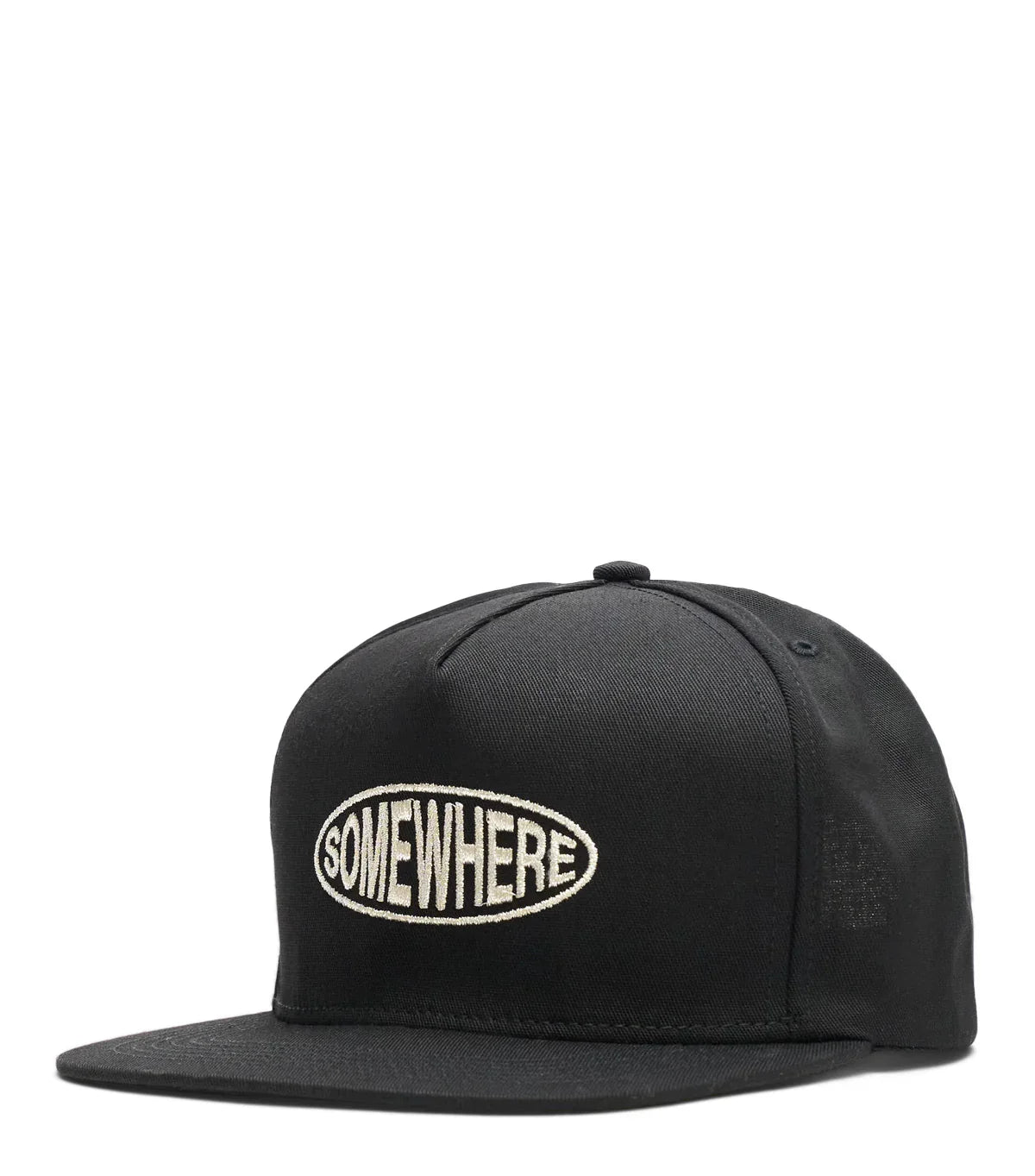 SOMEWHERE Oval Logo Hat Black