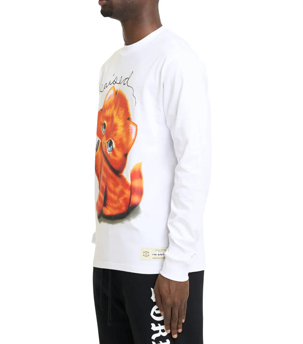 Born x Raised Kitty T-Shirt White