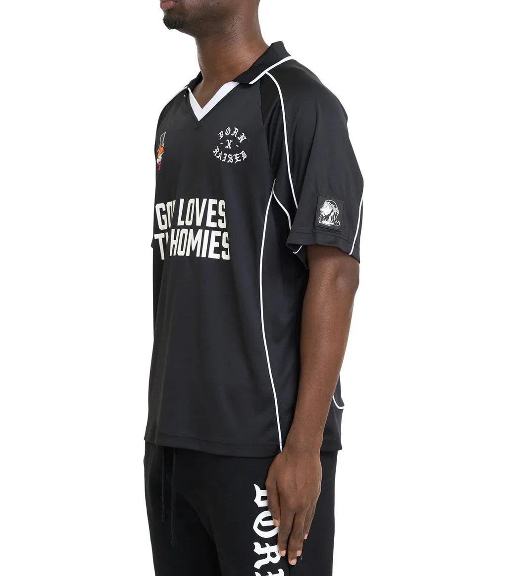 Born x Raised God Loves The Homies Jersey Black