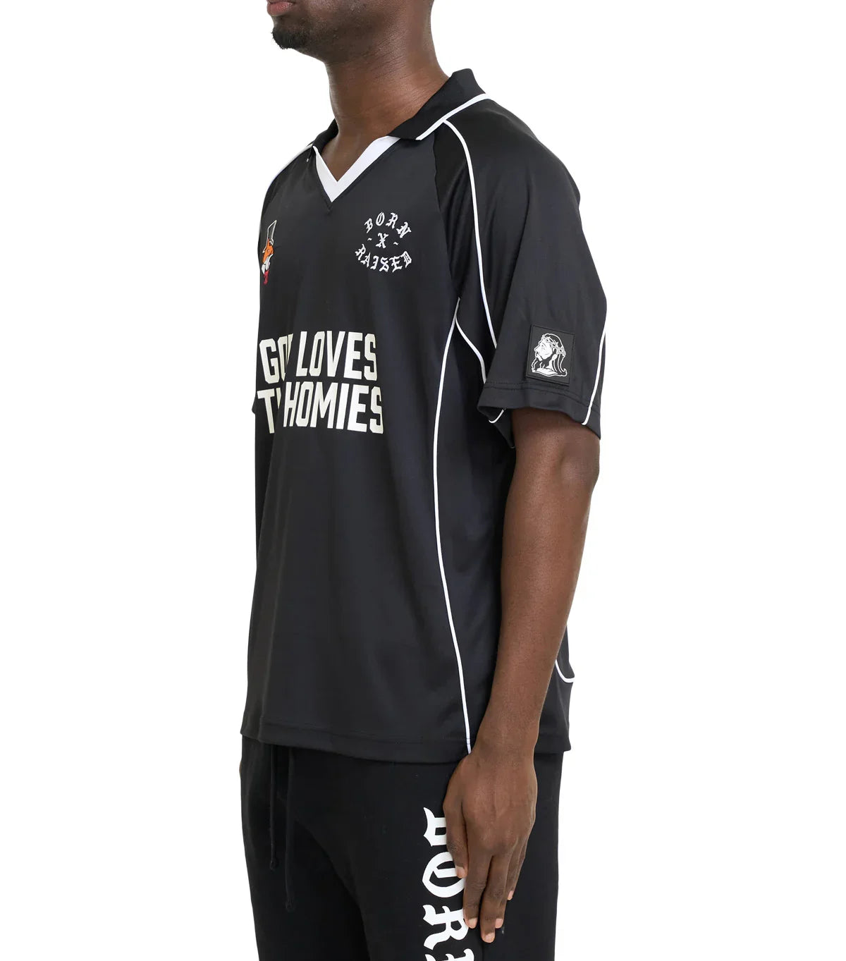 Born x Raised God Loves The Homies Jersey Black