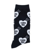 Human Made Heart Socks Black
