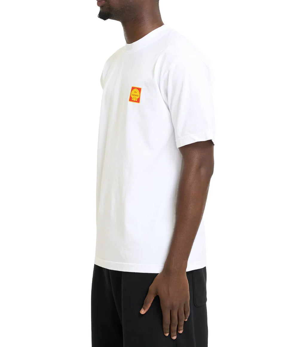 SOMEWHERE Shell T-Shirt White